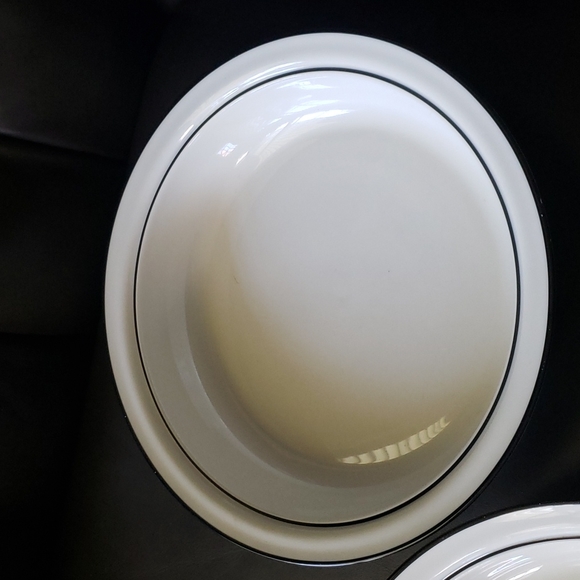 Lenox Chinastone Midnight Blossoms 9" Vegetable Bowls - Picture 5 of 10